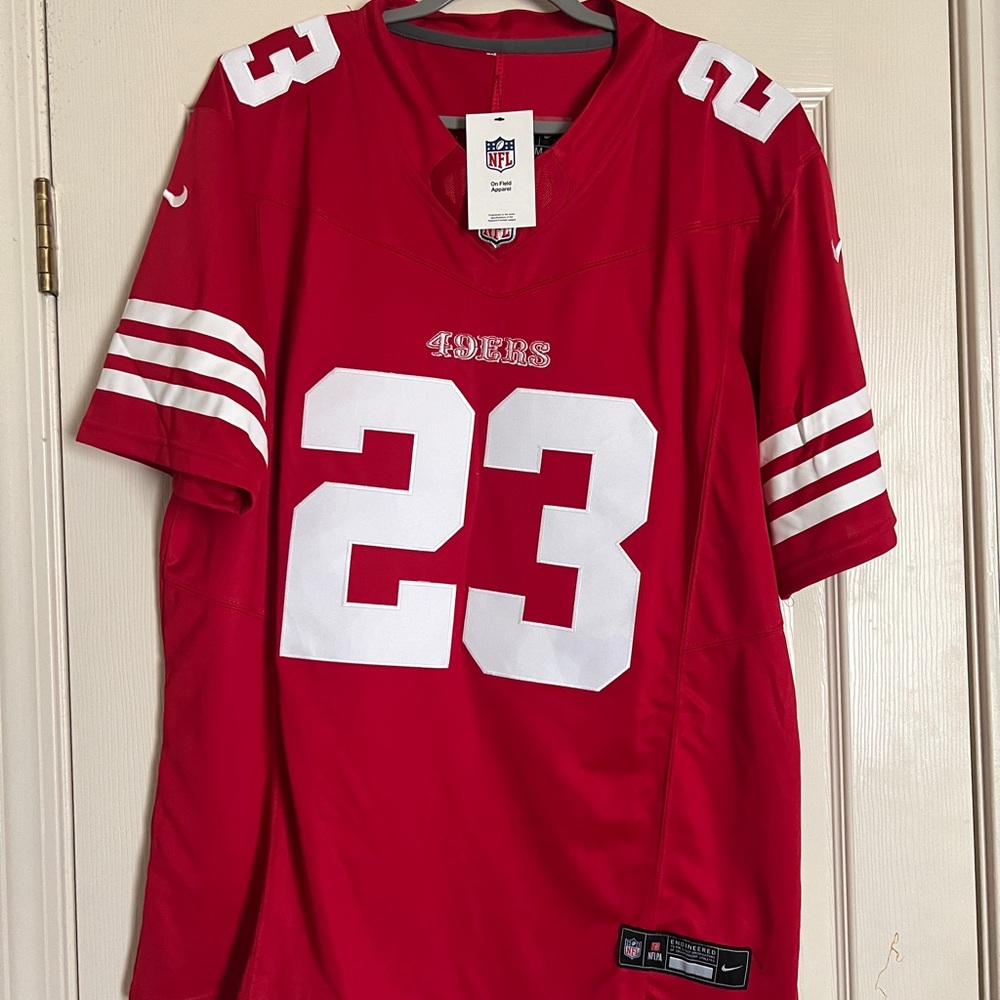 Christian McCaffrey #23 49ers jersey